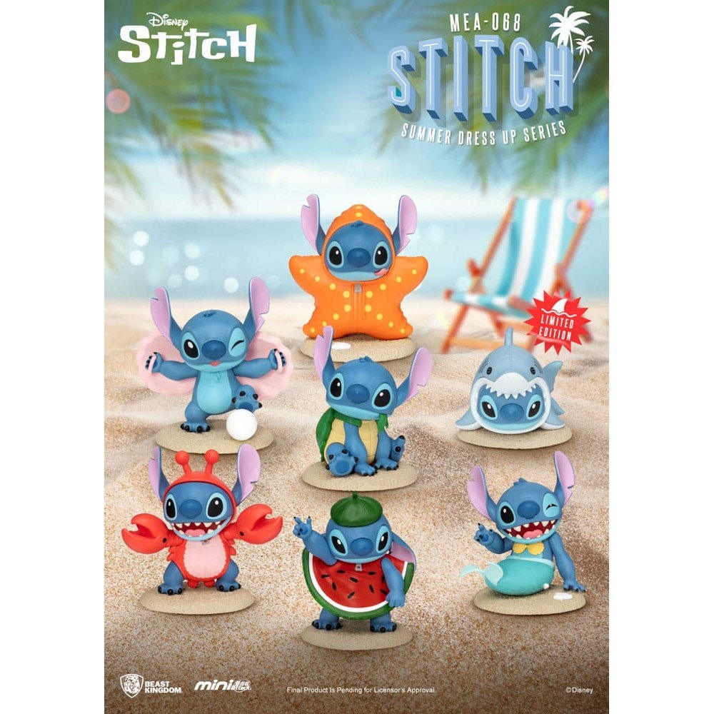 Lilo & Stitch Mini Egg Attack Figures 10cm Stitch summer dress up Seri ...