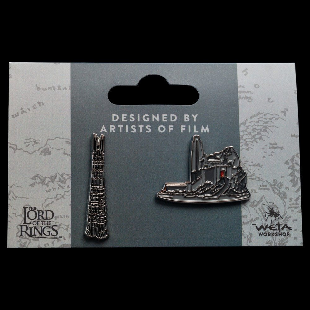 Lord of the Rings Collectors Pins 2-Pack Helm's Deep & Orthanc - Mini Figures - Weta Workshop - Hobby Figures UK