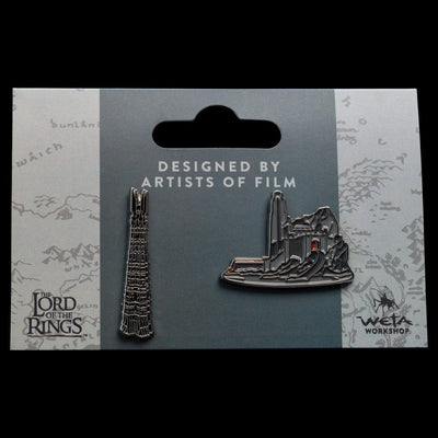 Lord of the Rings Collectors Pins 2-Pack Helm's Deep & Orthanc - Mini Figures - Weta Workshop - Hobby Figures UK