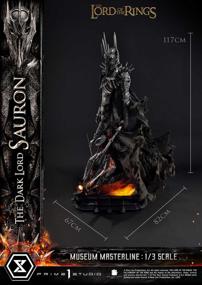 Lord of the Rings Museum Masterline Series Statue 1/3 The Dark Lord Sauron 117cm