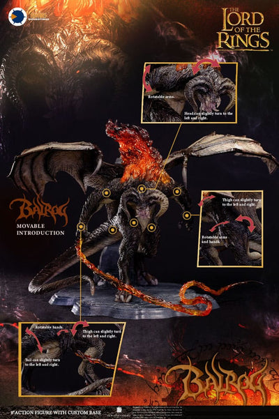 Lord of the Rings Plastic Model Kit Balrog (Organic Version) 28cm - Action Figures - Asmus Collectible Toys - Hobby Figures UK