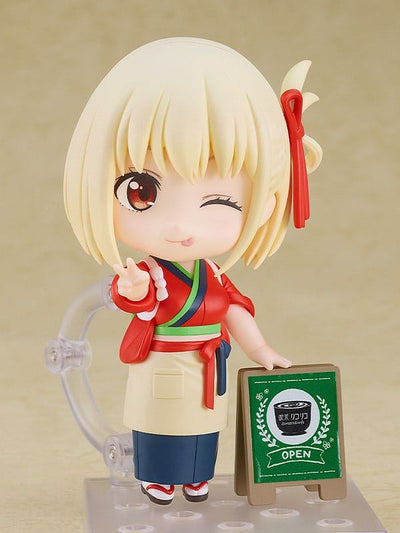 Lycoris Recoil Nendoroid Action Figure Chisato Nishikigi: Cafe LycoReco Uniform Ver. 10cm - Mini Figures - Good Smile Company - Hobby Figures UK