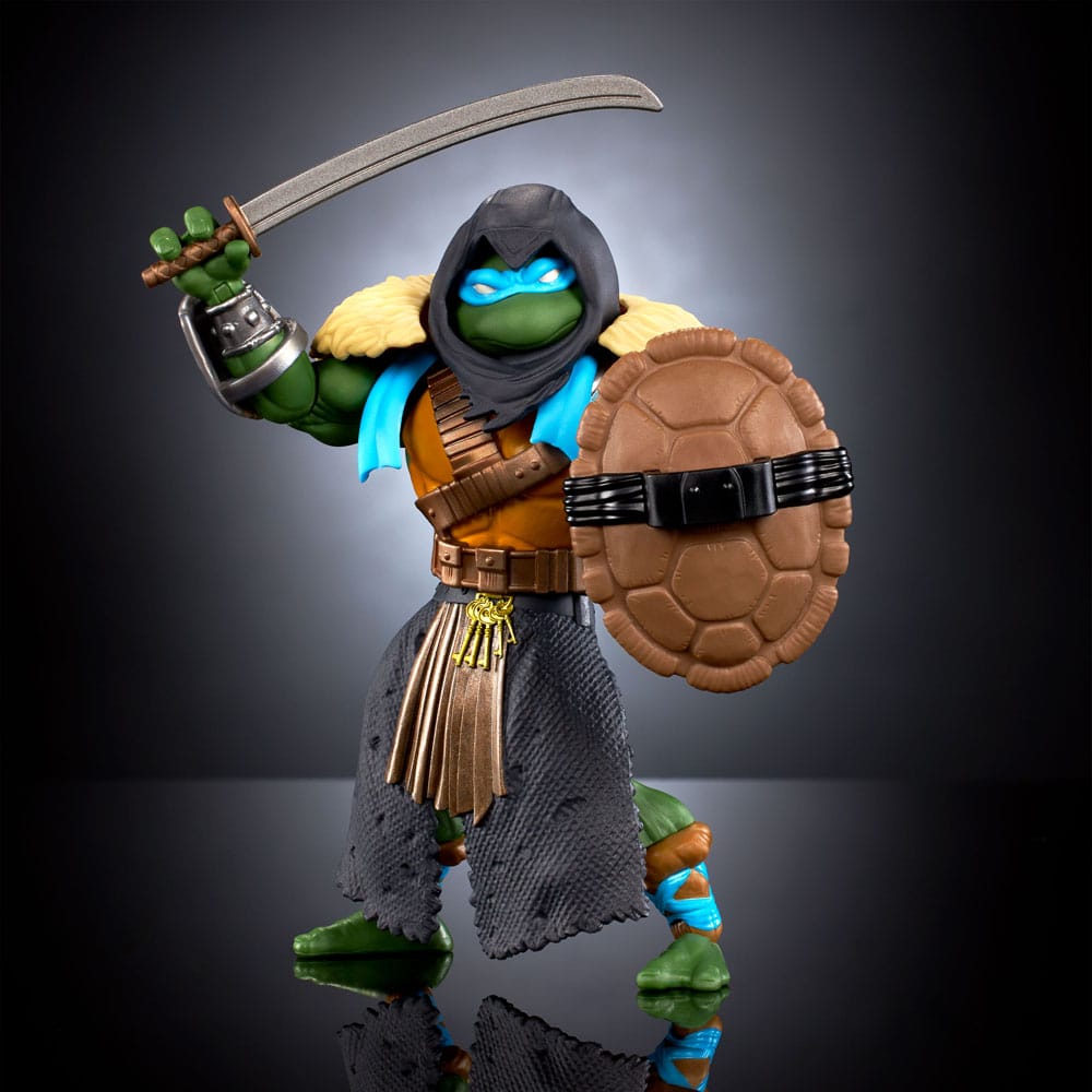 MOTU x TMNT: Turtles of Grayskull Action Figure Stealth Armor Leonardo 14cm - Action Figures - Mattel - Hobby Figures UK