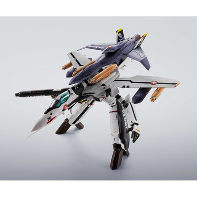 Macross 7 Hi-Metal R Action Figure VF-0S Phoenix (Roy Focker Use) & QF-2200D-B Ghost Set 14cm - Action Figures - Bandai Tamashii Nations - Hobby Figures UK