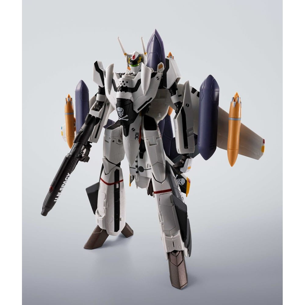 Macross 7 Hi-Metal R Action Figure VF-0S Phoenix (Roy Focker Use) & QF-2200D-B Ghost Set 14cm - Action Figures - Bandai Tamashii Nations - Hobby Figures UK