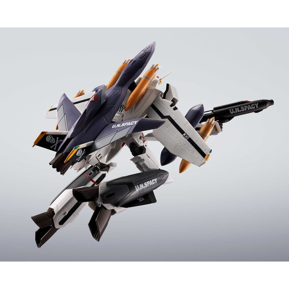 Macross 7 Hi-Metal R Action Figure VF-0S Phoenix (Roy Focker Use) & QF-2200D-B Ghost Set 14cm - Action Figures - Bandai Tamashii Nations - Hobby Figures UK