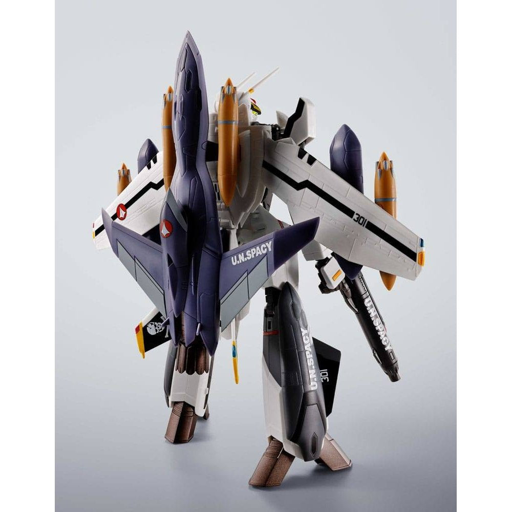 Macross 7 Hi-Metal R Action Figure VF-0S Phoenix (Roy Focker Use) & QF-2200D-B Ghost Set 14cm - Action Figures - Bandai Tamashii Nations - Hobby Figures UK