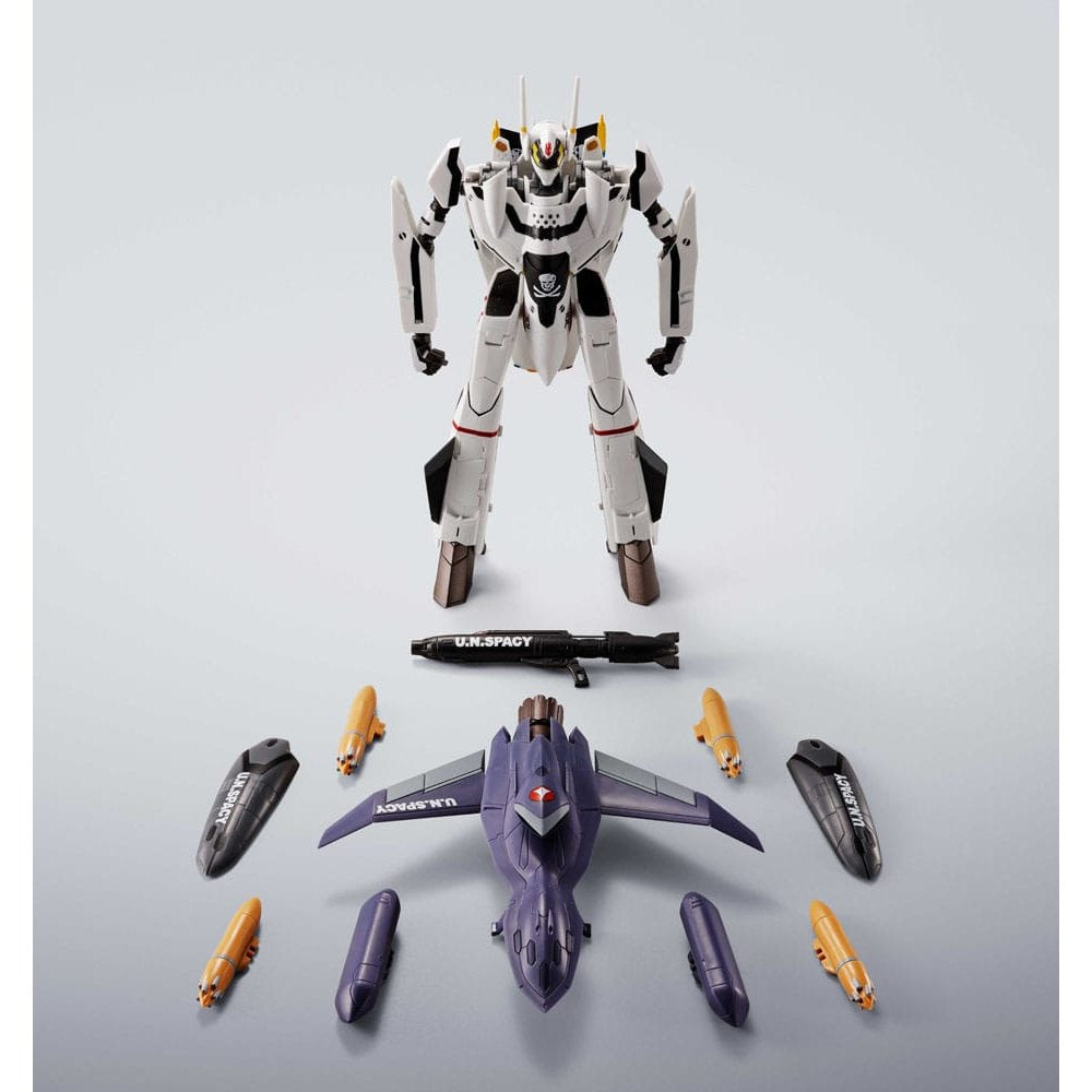 Macross 7 Hi-Metal R Action Figure VF-0S Phoenix (Roy Focker Use) & QF-2200D-B Ghost Set 14cm - Action Figures - Bandai Tamashii Nations - Hobby Figures UK