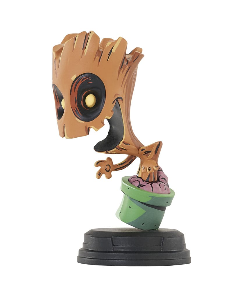 Marvel Animated Statue Groot (in Pot) 10cm - Scale Statue - Gentle Giant - Hobby Figures UK