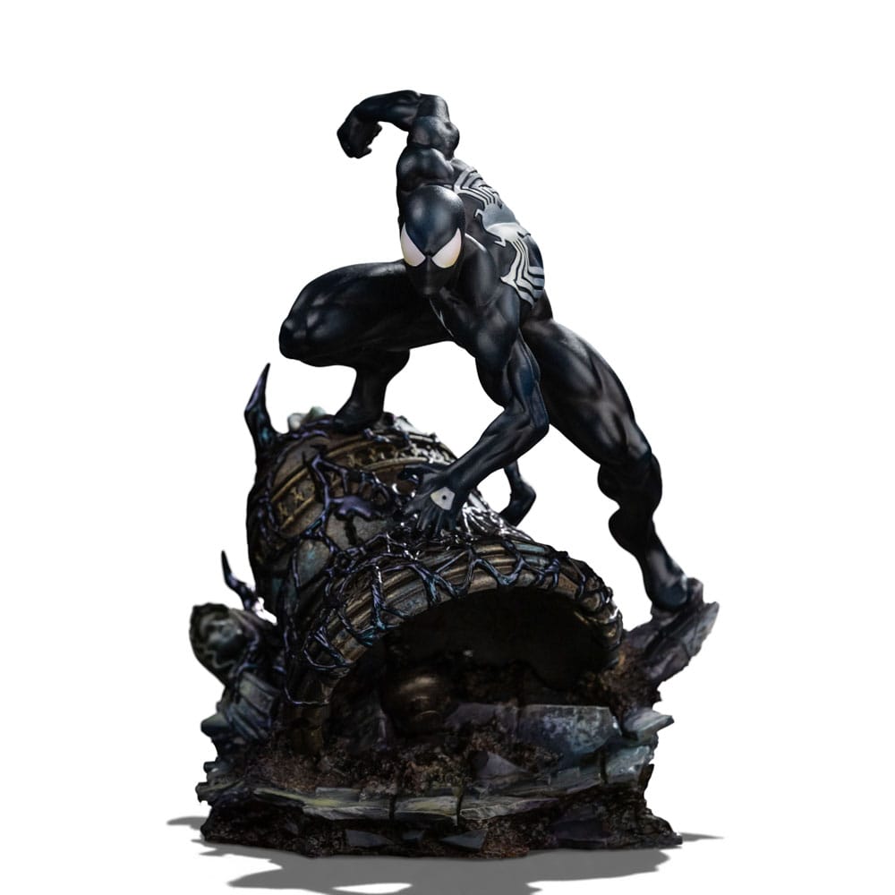Marvel BDS Art Scale Statue 1/10 Spider-Man Black Costume 20cm - Scale Statue - Iron Studios - Hobby Figures UK