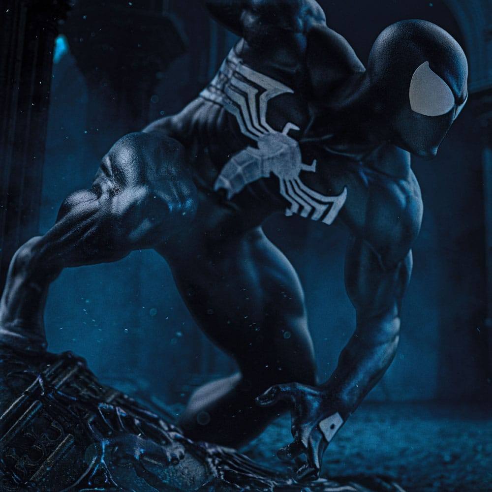 Marvel BDS Art Scale Statue 1/10 Spider-Man Black Costume 20cm - Scale Statue - Iron Studios - Hobby Figures UK