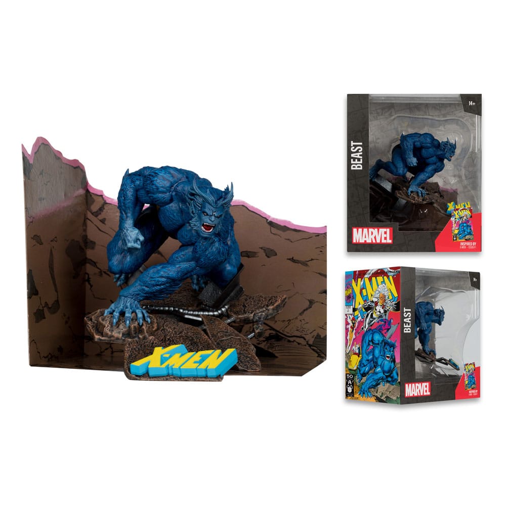Marvel Collection PVC Statue 1/10 Beast (X-Men #1) 12cm - Scale Statue - McFarlane Toys - Hobby Figures UK