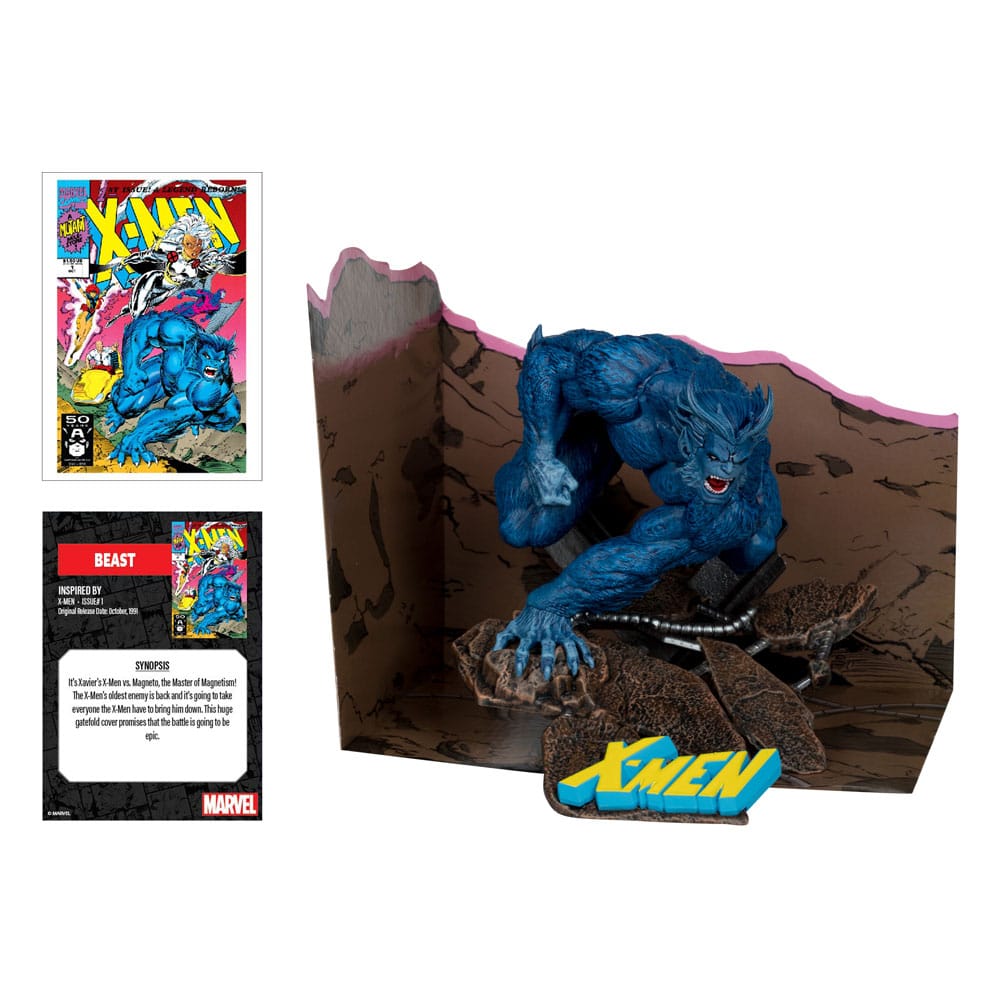 Marvel Collection PVC Statue 1/10 Beast (X-Men #1) 12cm - Scale Statue - McFarlane Toys - Hobby Figures UK