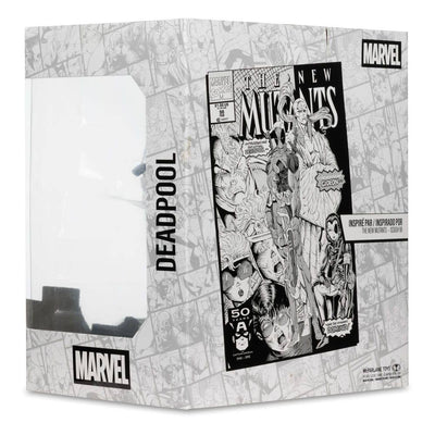 Marvel Collection PVC Statue 1/10 Deadpool (The New Mutants #98) (Line Art) (Gold Label) 17cm - Scale Statue - McFarlane Toys - Hobby Figures UK