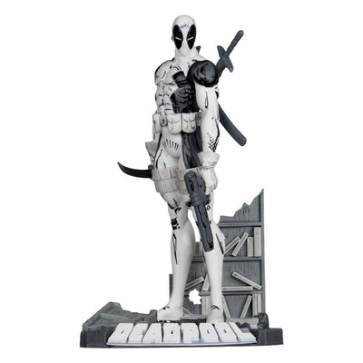 Marvel Collection PVC Statue 1/10 Deadpool (The New Mutants #98) (Line Art) (Gold Label) 17cm - Scale Statue - McFarlane Toys - Hobby Figures UK