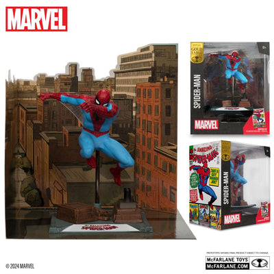 Marvel Collection PVC Statue 1/10 Spider-Man (The Amazing Spider-Man #38) (Gold Label) 15cm - Scale Statue - McFarlane Toys - Hobby Figures UK