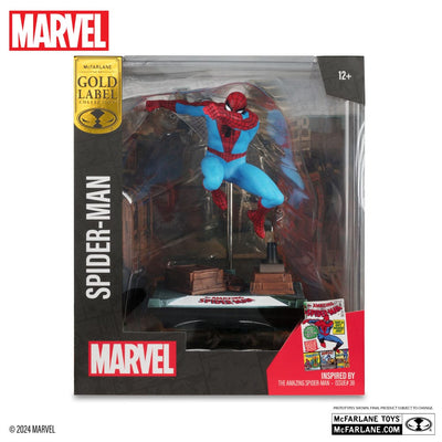 Marvel Collection PVC Statue 1/10 Spider-Man (The Amazing Spider-Man #38) (Gold Label) 15cm - Scale Statue - McFarlane Toys - Hobby Figures UK