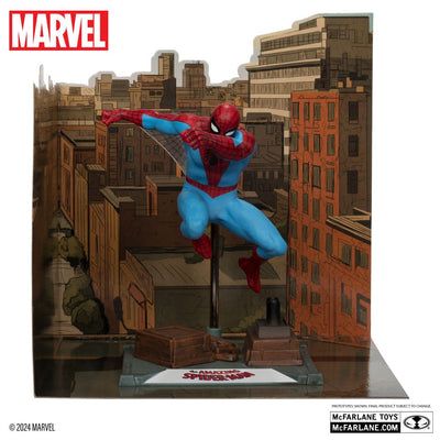 Marvel Collection PVC Statue 1/10 Spider-Man (The Amazing Spider-Man #38) (Gold Label) 15cm - Scale Statue - McFarlane Toys - Hobby Figures UK