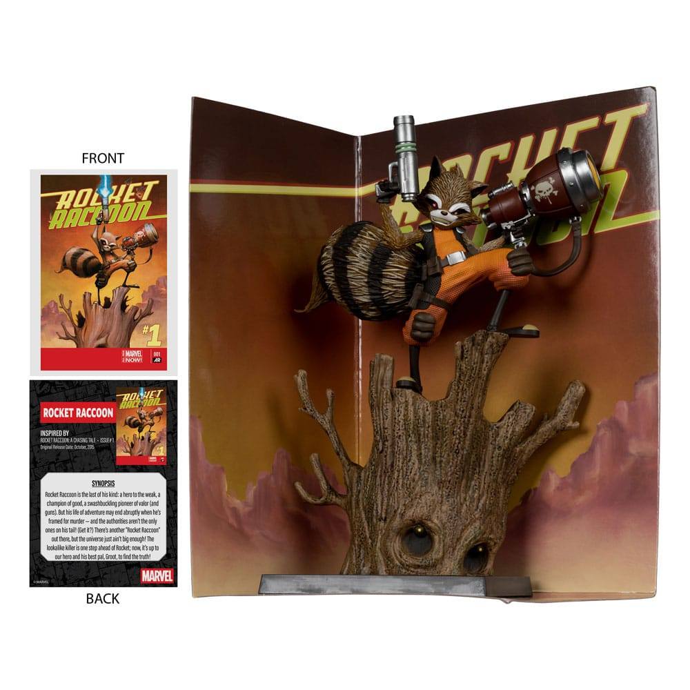 Marvel Collection PVC Statue 1/6 Rocket Racoon (Rocket Racoon: A Chasing Tale #1) 18cm - Scale Statue - McFarlane Toys - Hobby Figures UK