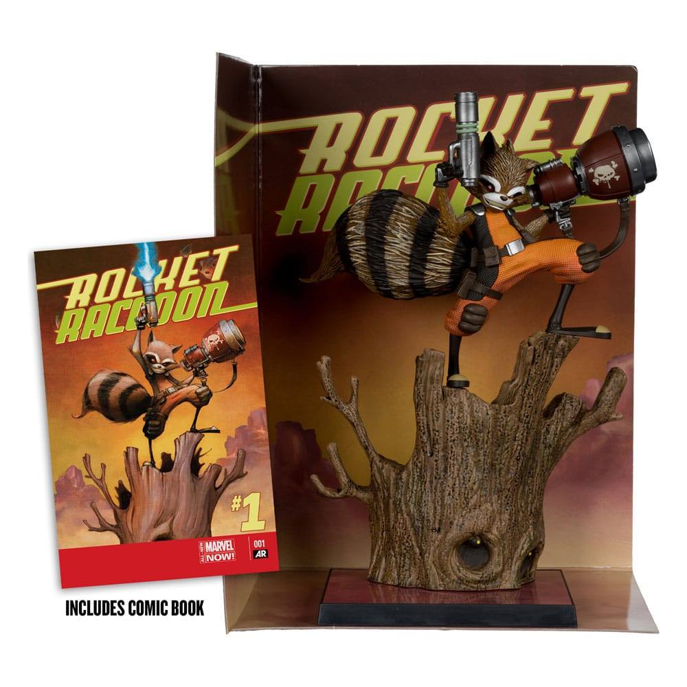 Marvel Collection PVC Statue 1/6 Rocket Racoon (Rocket Racoon: A Chasing Tale #1) 18cm - Scale Statue - McFarlane Toys - Hobby Figures UK