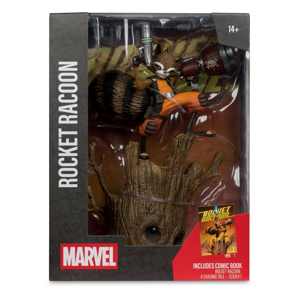 Marvel Collection PVC Statue 1/6 Rocket Racoon (Rocket Racoon: A Chasing Tale #1) 18cm - Scale Statue - McFarlane Toys - Hobby Figures UK