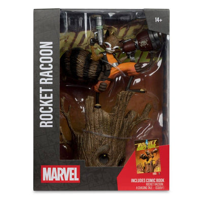 Marvel Collection PVC Statue 1/6 Rocket Racoon (Rocket Racoon: A Chasing Tale #1) 18cm - Scale Statue - McFarlane Toys - Hobby Figures UK