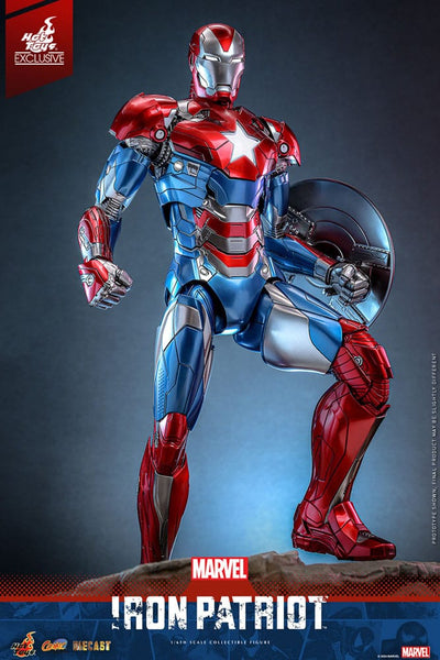 Marvel Comic Diecast Masterpiece Action Figure 1/6 Iron Patriot Hot Toys Exclusive 32cm