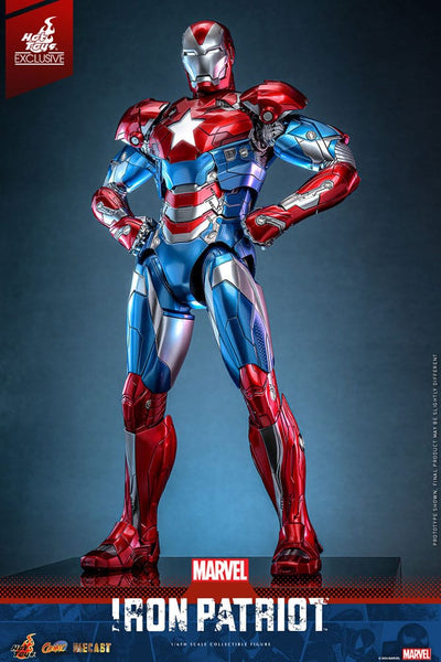 Marvel Comic Diecast Masterpiece Action Figure 1/6 Iron Patriot Hot Toys Exclusive 32cm