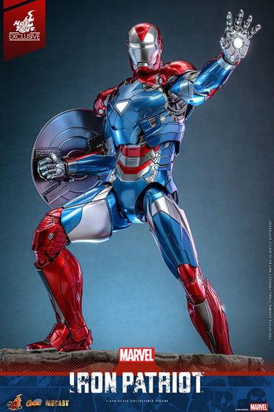 Marvel Comic Diecast Masterpiece Action Figure 1/6 Iron Patriot Hot Toys Exclusive 32cm