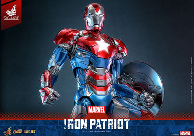 Marvel Comic Diecast Masterpiece Action Figure 1/6 Iron Patriot Hot Toys Exclusive 32cm