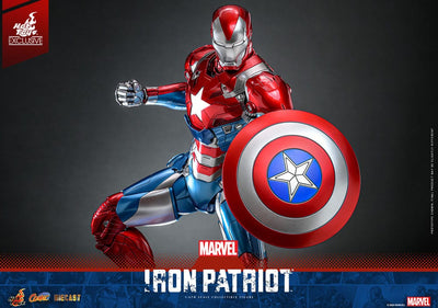 Marvel Comic Diecast Masterpiece Action Figure 1/6 Iron Patriot Hot Toys Exclusive 32cm