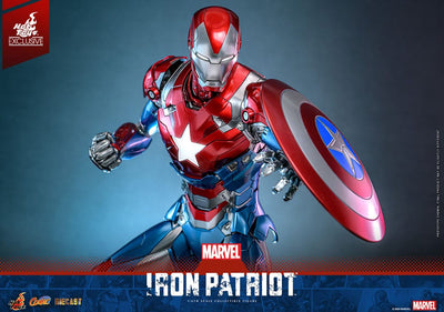 Marvel Comic Diecast Masterpiece Action Figure 1/6 Iron Patriot Hot Toys Exclusive 32cm