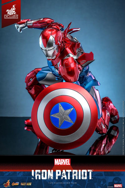 Marvel Comic Diecast Masterpiece Action Figure 1/6 Iron Patriot Hot Toys Exclusive 32cm