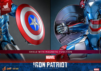Marvel Comic Diecast Masterpiece Action Figure 1/6 Iron Patriot Hot Toys Exclusive 32cm