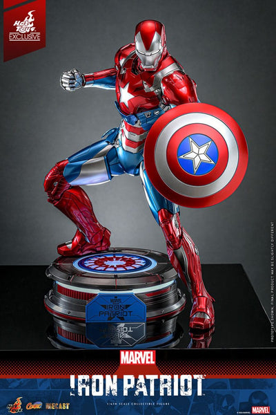 Marvel Comic Diecast Masterpiece Action Figure 1/6 Iron Patriot Hot Toys Exclusive 32cm
