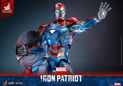 Marvel Comic Diecast Masterpiece Action Figure 1/6 Iron Patriot Hot Toys Exclusive 32cm