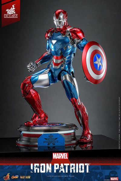 Marvel Comic Diecast Masterpiece Action Figure 1/6 Iron Patriot Hot Toys Exclusive 32cm