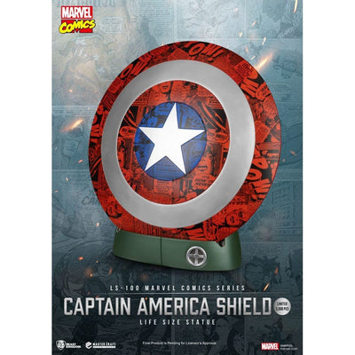 Marvel Comics PVC Captain America Shield Life Size Statue 64cm - Scale Statue - Beast Kingdom Toys - Hobby Figures UK