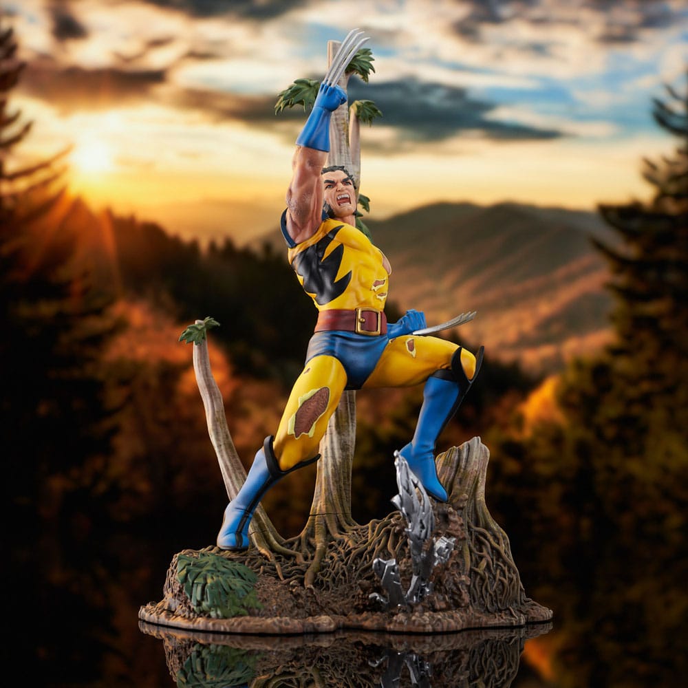 Marvel Gallery PVC Diorama 90's Comic Wolverine 28cm - Scale Statue - Diamond Select - Hobby Figures UK