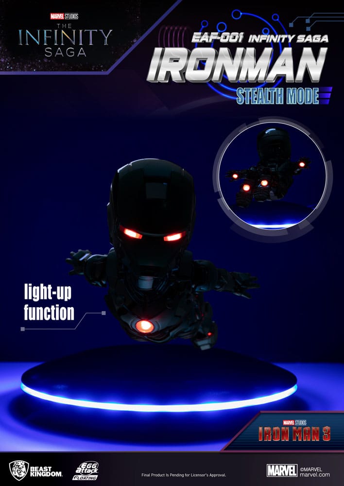 Marvel Mini Egg Attack Figures The Infinity Saga Ironman Stealth Mode 16cm - Mini Figures - Beast Kingdom Toys - Hobby Figures UK