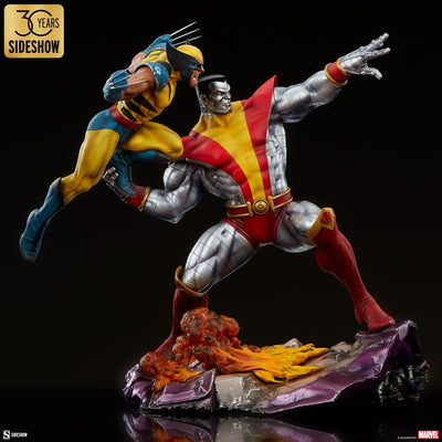Marvel Premium Format Statue Fastball Special: Colossus and Wolverine 61cm - Scale Statue - Sideshow Collectibles - Hobby Figures UK