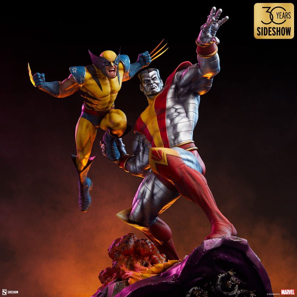 Marvel Premium Format Statue Fastball Special: Colossus and Wolverine 61cm - Scale Statue - Sideshow Collectibles - Hobby Figures UK