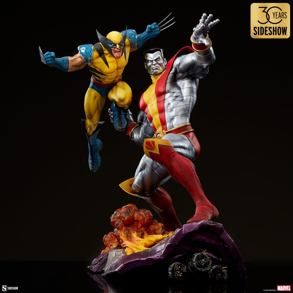 Marvel Premium Format Statue Fastball Special: Colossus and Wolverine 61cm - Scale Statue - Sideshow Collectibles - Hobby Figures UK