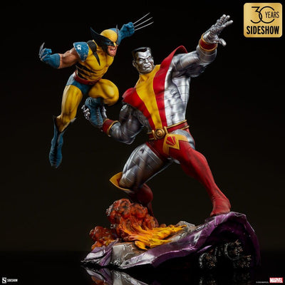 Marvel Premium Format Statue Fastball Special: Colossus and Wolverine 61cm - Scale Statue - Sideshow Collectibles - Hobby Figures UK