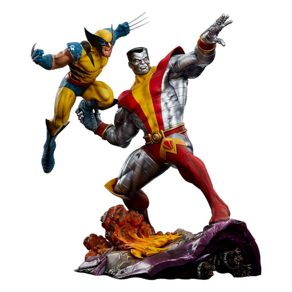 Marvel Premium Format Statue Fastball Special: Colossus and Wolverine 61cm - Scale Statue - Sideshow Collectibles - Hobby Figures UK