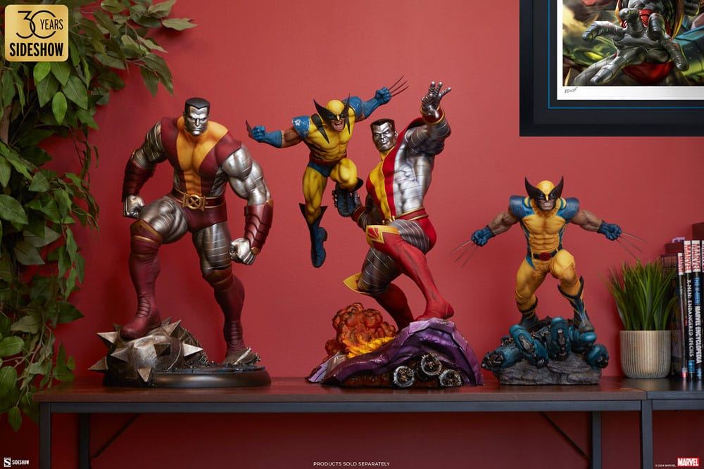 Marvel Premium Format Statue Fastball Special: Colossus and Wolverine 61cm - Scale Statue - Sideshow Collectibles - Hobby Figures UK