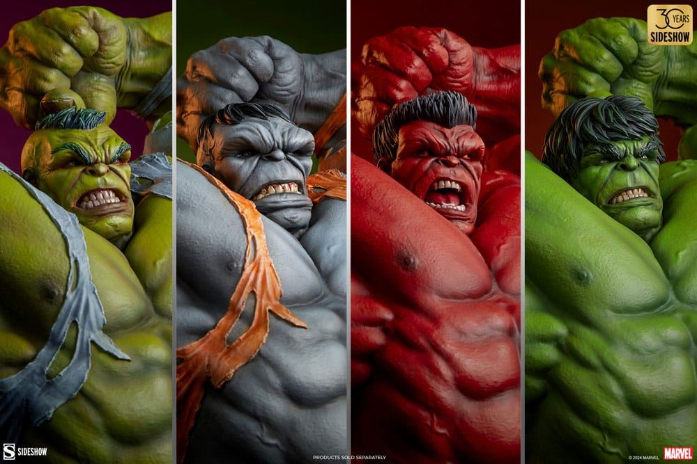 Marvel Premium Format Statue Hulk: Classic 74cm - Scale Statue - Sideshow Collectibles - Hobby Figures UK