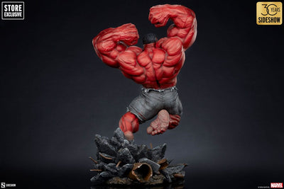 Marvel Premium Format Statue Red Hulk: Thunderbolt Ross 74cm - Scale Statue - Sideshow Collectibles - Hobby Figures UK