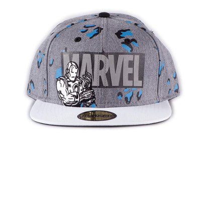 Marvel Snapback Cap Logo Retro Classic All Over Print - Apparel & Accessories - Difuzed - Hobby Figures UK