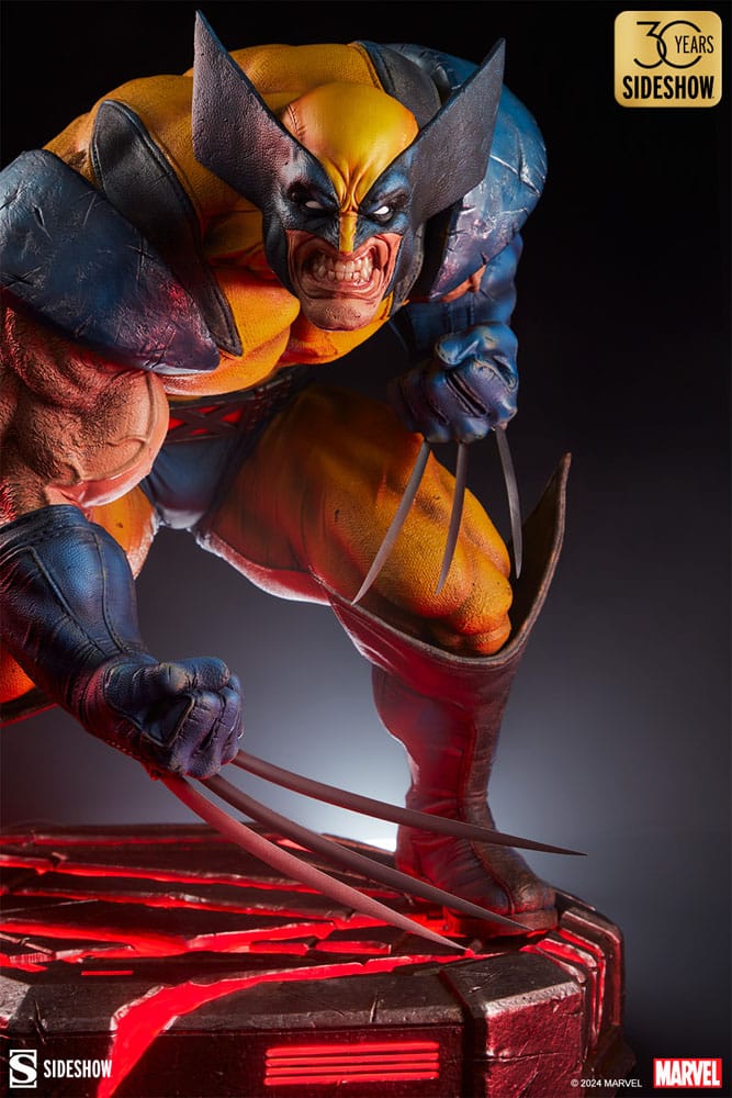 Marvel Statue Wolverine: Berserker Rage 48cm - Scale Statue - Sideshow Collectibles - Hobby Figures UK